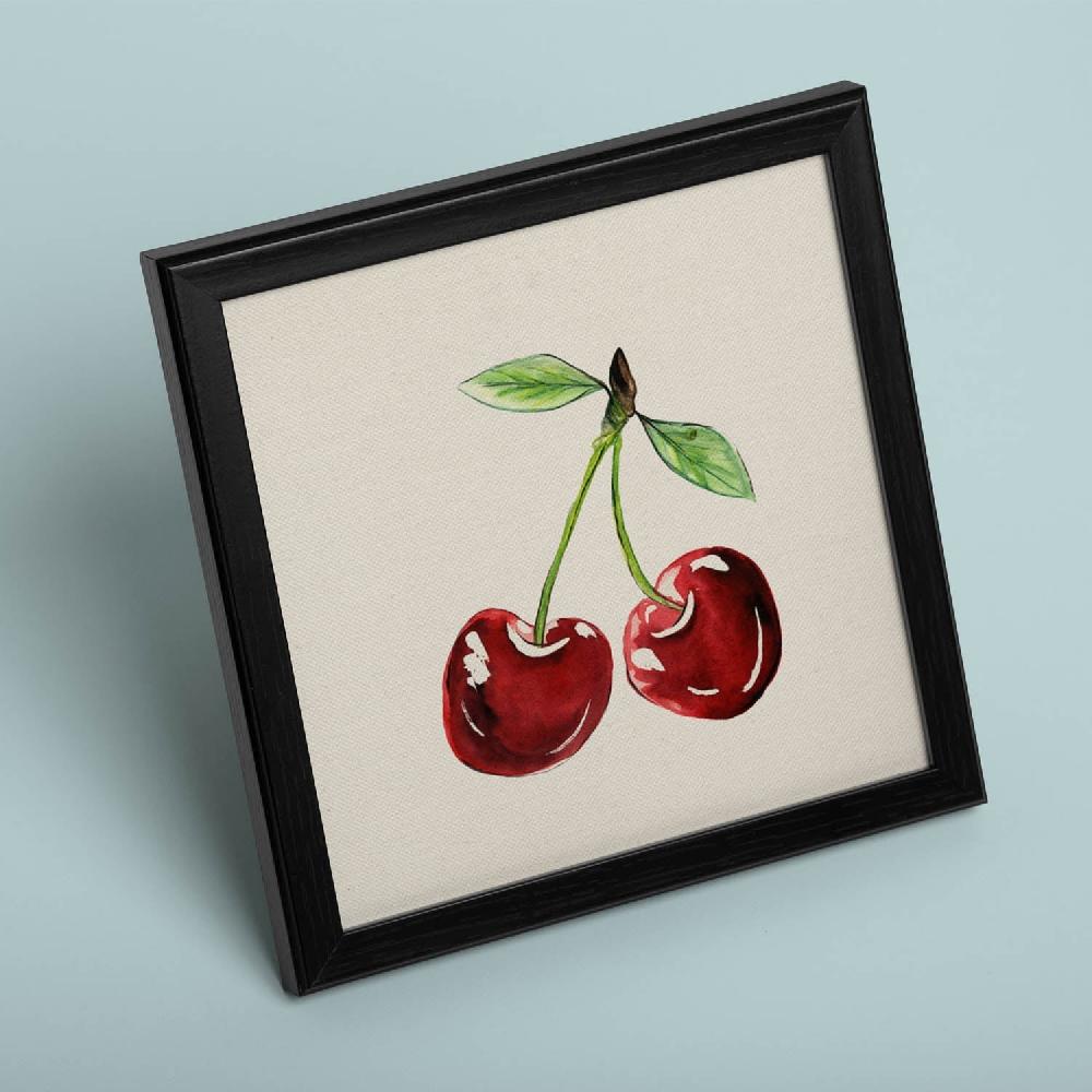 nacnic Lámina Cuadrada Sabor de Amor con Ilustraciones de Frutas y Verduras