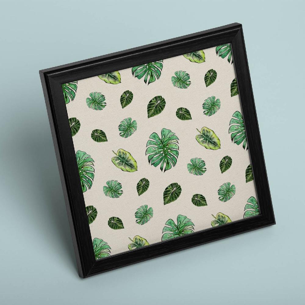 nacnic Lámina cuadrada Verde que te quiero verde con flores y naturaleza