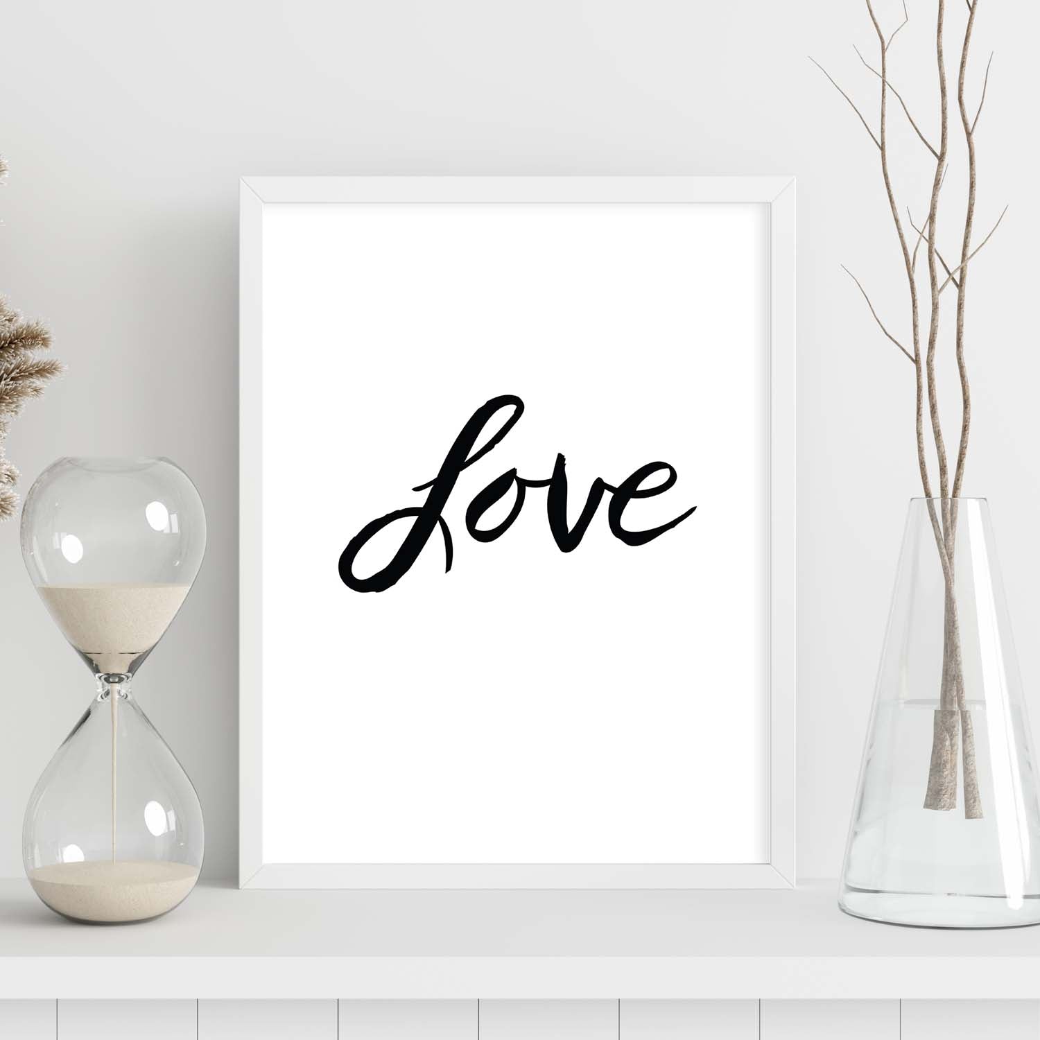 Nacnic Lámina De Amor Con Mensajes Felices En Blanco Y Negro