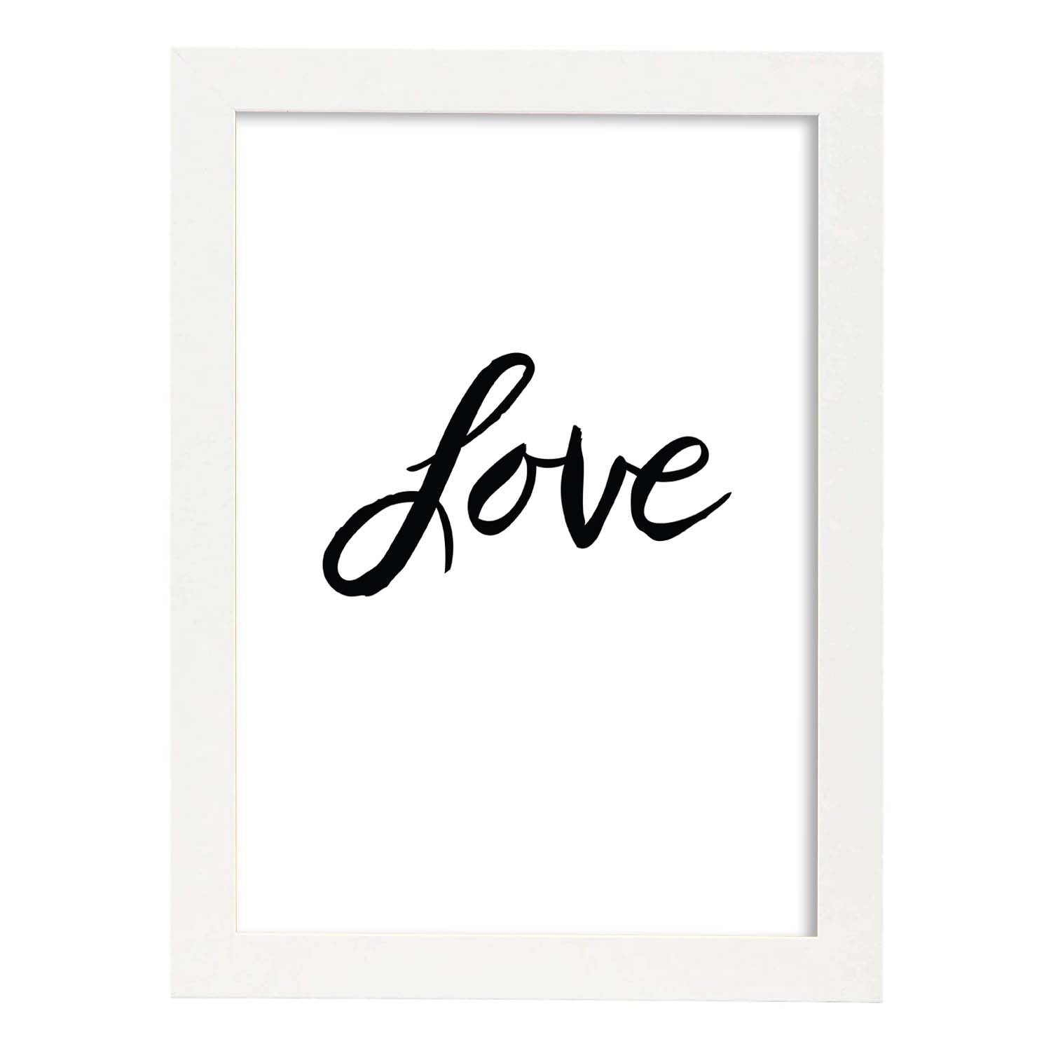 Nacnic Lámina De Amor Con Mensajes Felices En Blanco Y Negro