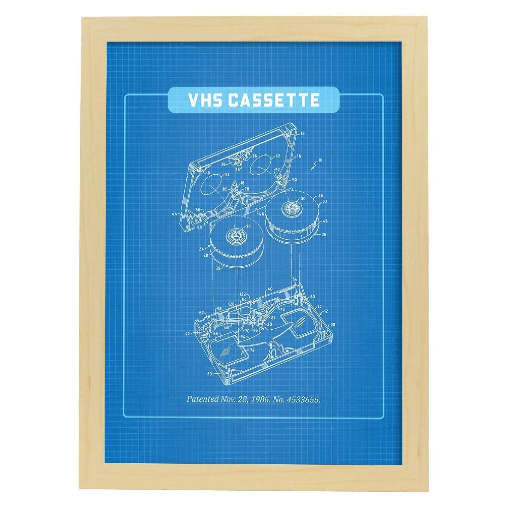 Nacnic Lámina De Anatomía VHS Con Ilustraciones Retro