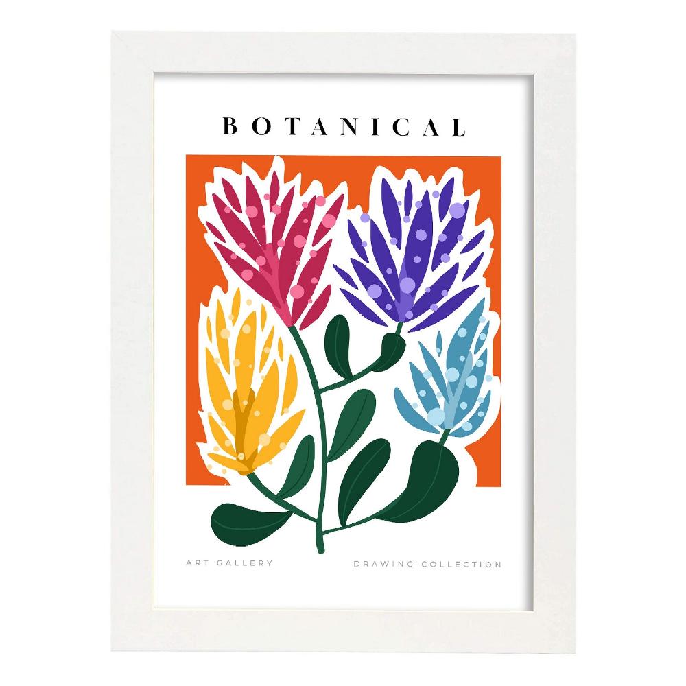 Nacnic Lámina De Arte Botánico Para Diseño De Hogar Y Estampados De Pared Estéticos