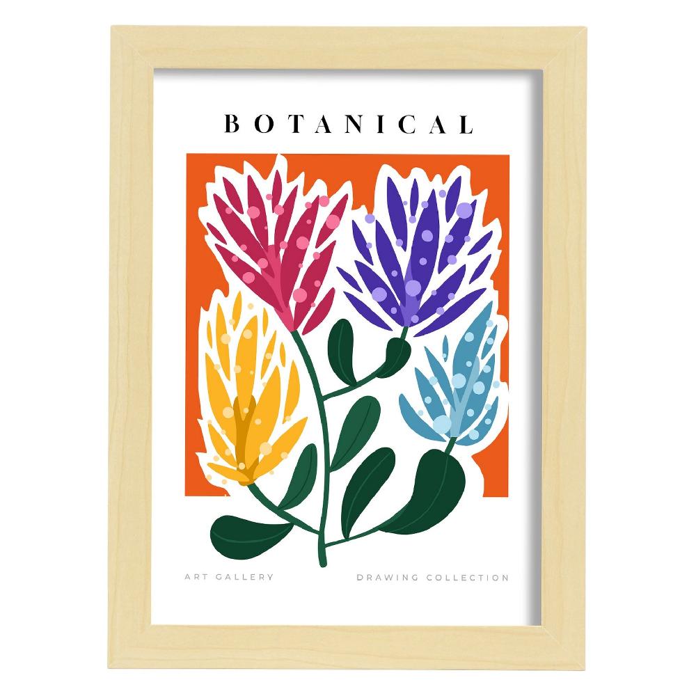 Nacnic Lámina De Arte Botánico Para Diseño De Hogar Y Estampados De Pared Estéticos