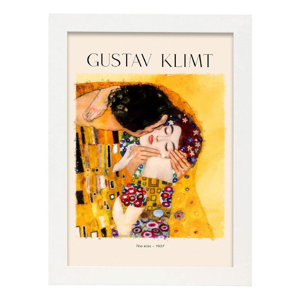 Nacnic Lámina De Arte El Beso Inspirada En Gustav Klimt