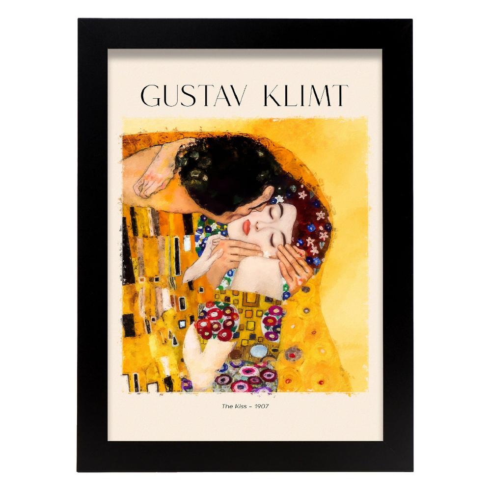 Nacnic Lámina De Arte El Beso Inspirada En Gustav Klimt