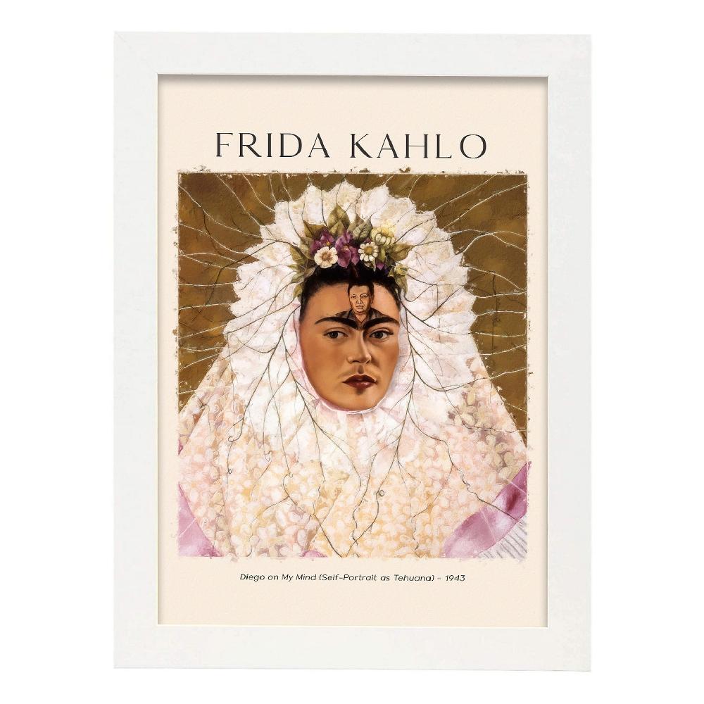 Nacnic Lámina De Arte Estético De Diego Inspirada En Frida Kahlo