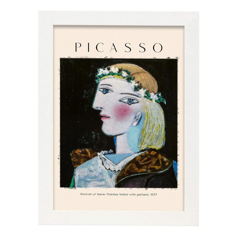 Nacnic Lámina De Arte Estético De Marie Therese Walter Garland Inspirada En Picasso