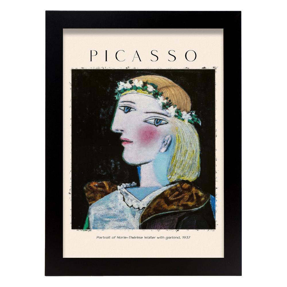 Nacnic Lámina De Arte Estético De Marie Therese Walter Garland Inspirada En Picasso