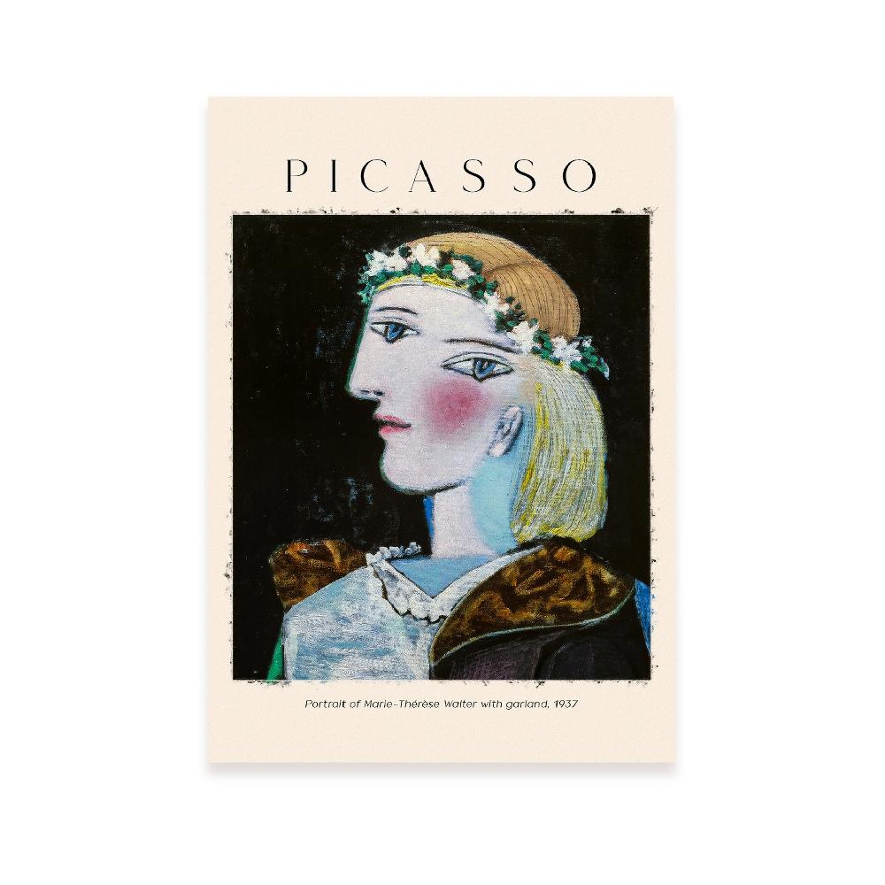 nacnic Lámina de Arte Estético de Marie Therese Walter Garland Inspirada en Picasso