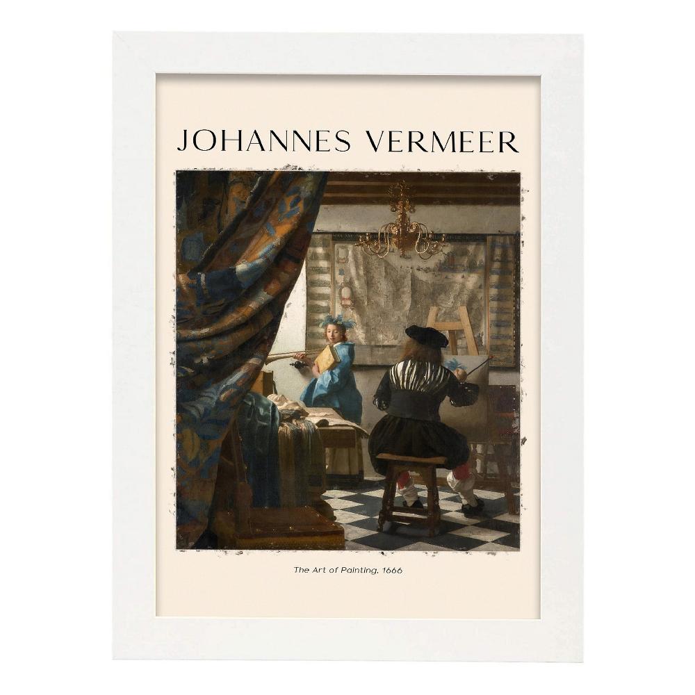 Nacnic Lámina De Arte Inspirada En Johannes Vermeer