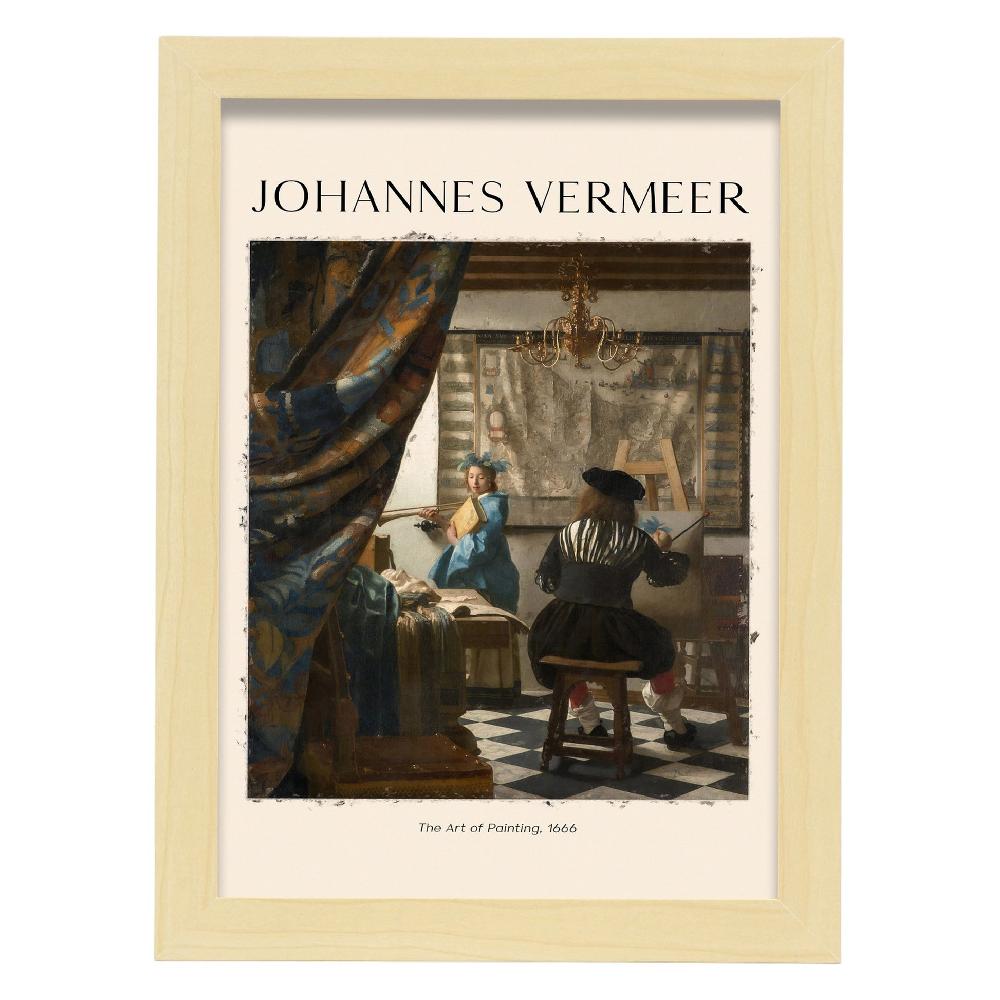 Nacnic Lámina De Arte Inspirada En Johannes Vermeer