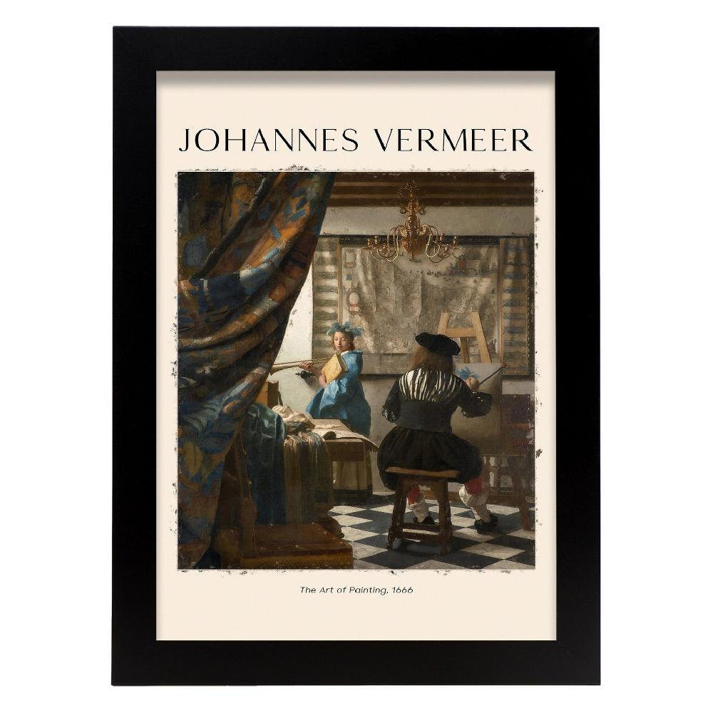 Nacnic Lámina De Arte Inspirada En Johannes Vermeer