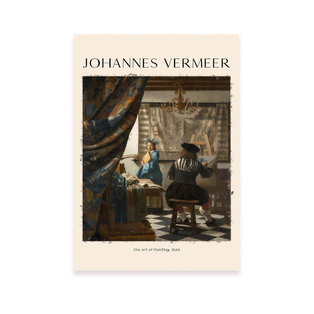 nacnic Lámina de Arte Inspirada en Johannes Vermeer