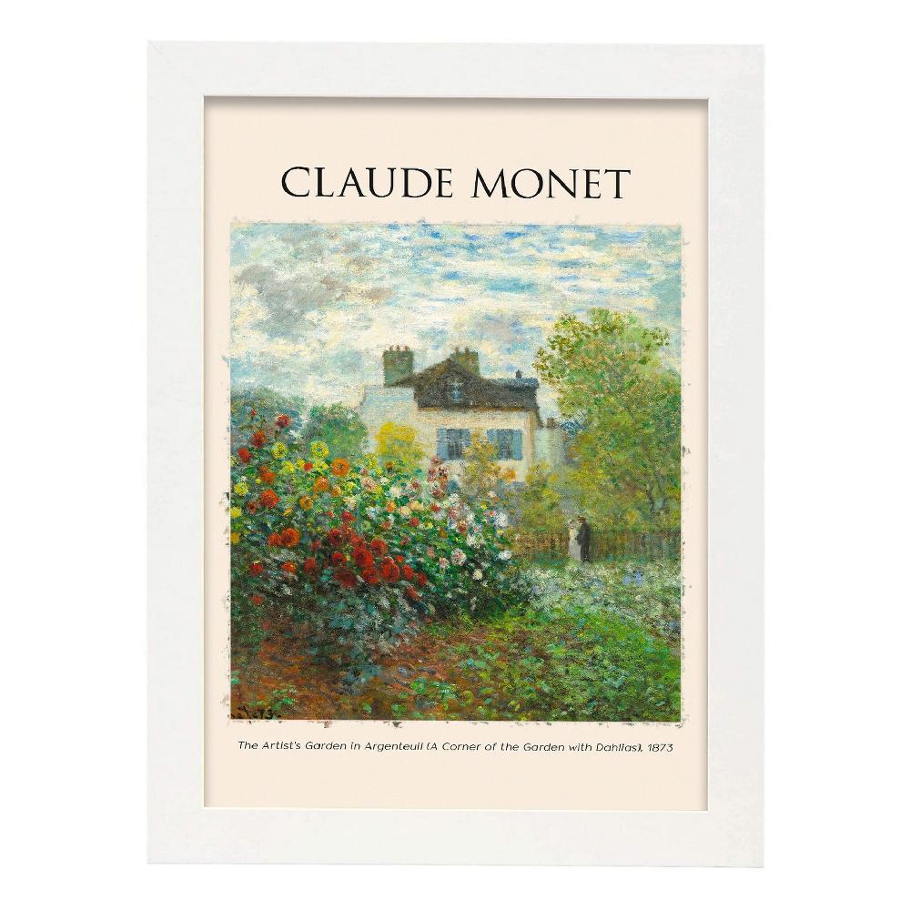 Nacnic Lámina De Artists Garden En Argenteuil Inspirada En Claude Monet
