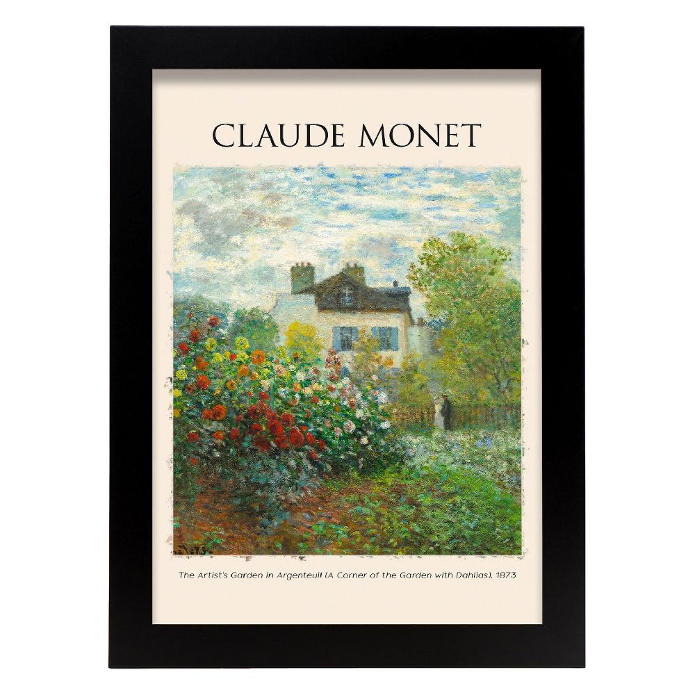 Nacnic Lámina De Artists Garden En Argenteuil Inspirada En Claude Monet