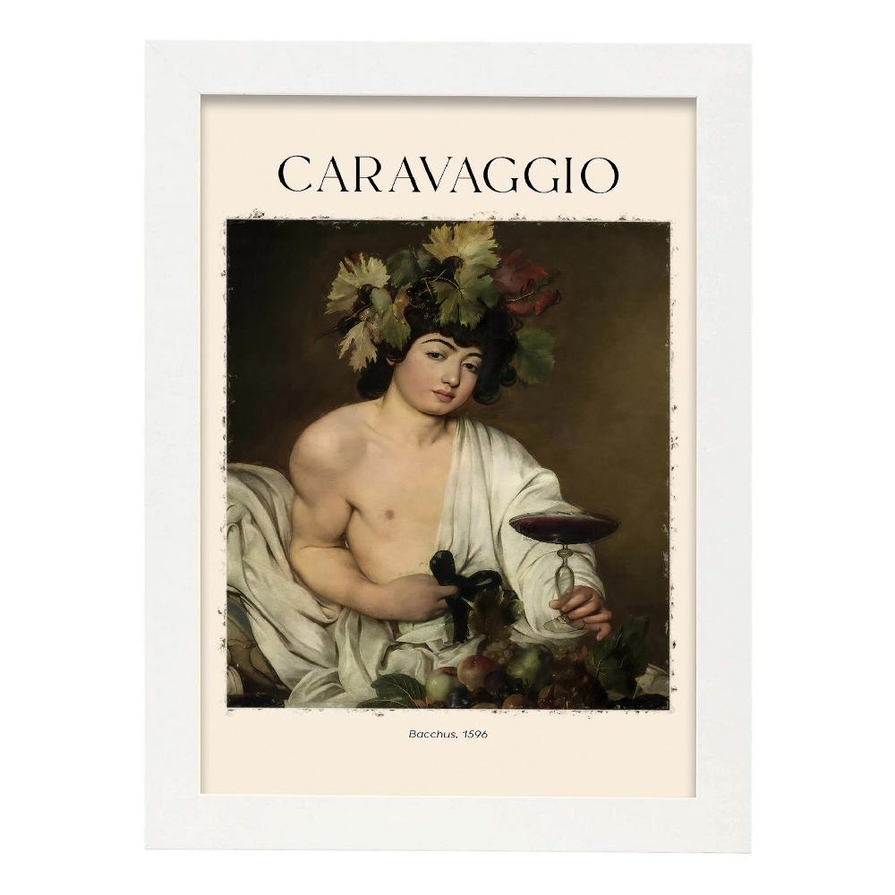 Nacnic Lámina De Baco Inspirada En Caravaggio Para Decoración De Hogar