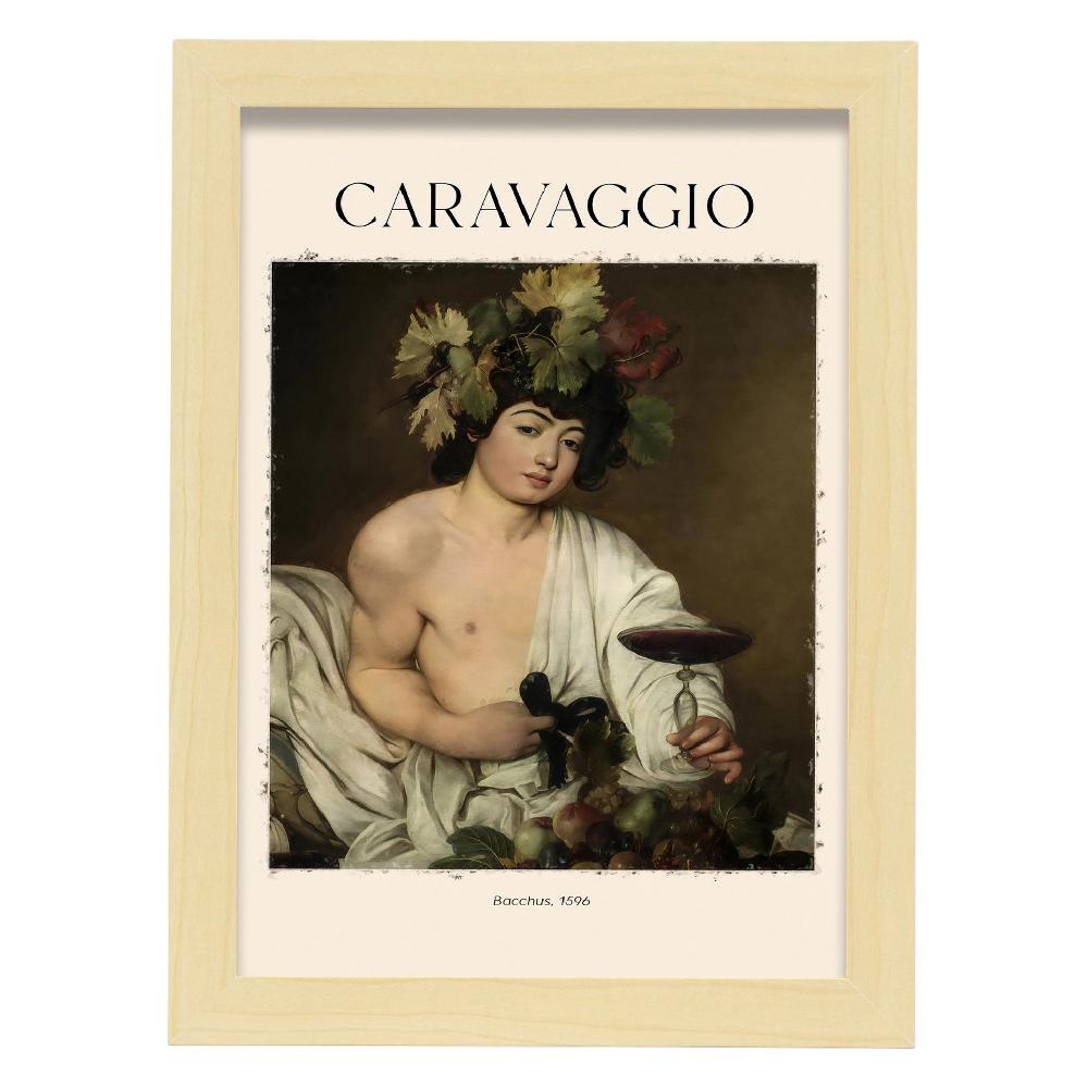 Nacnic Lámina De Baco Inspirada En Caravaggio Para Decoración De Hogar