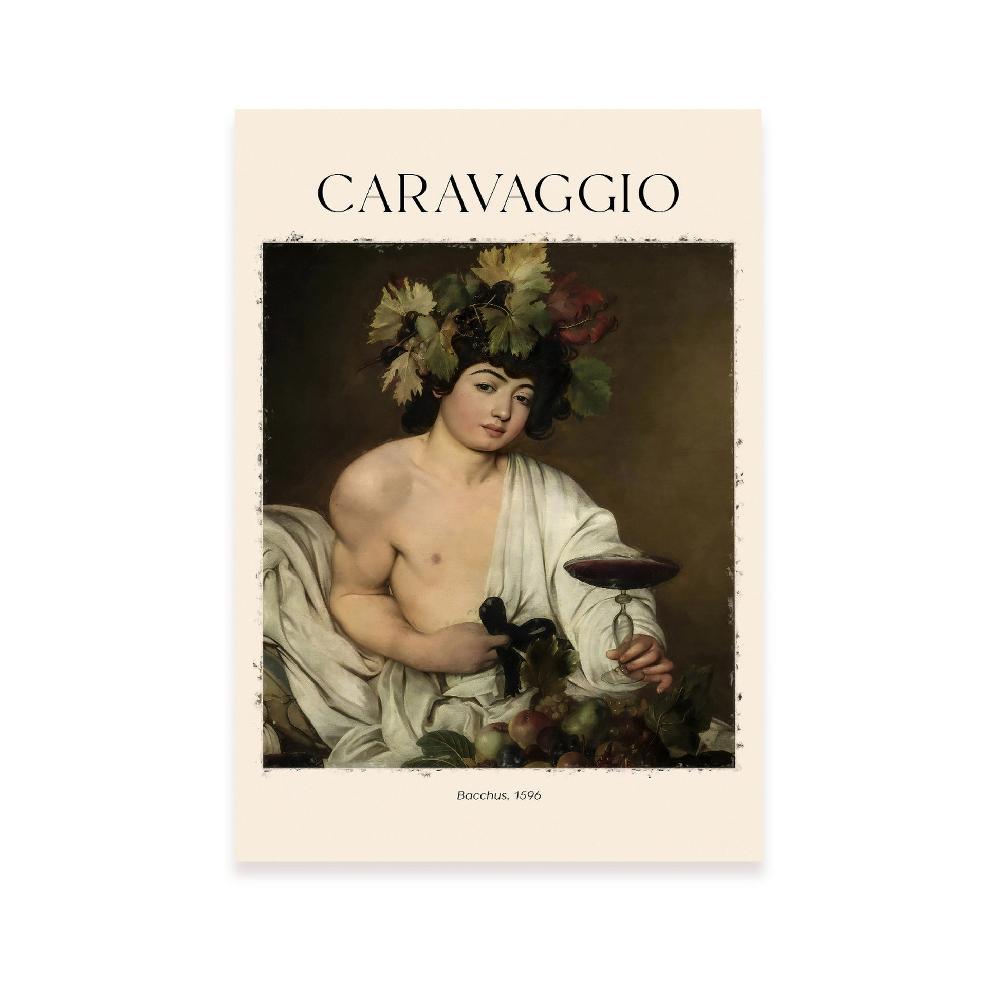 nacnic Lámina de Baco inspirada en Caravaggio para decoración de hogar