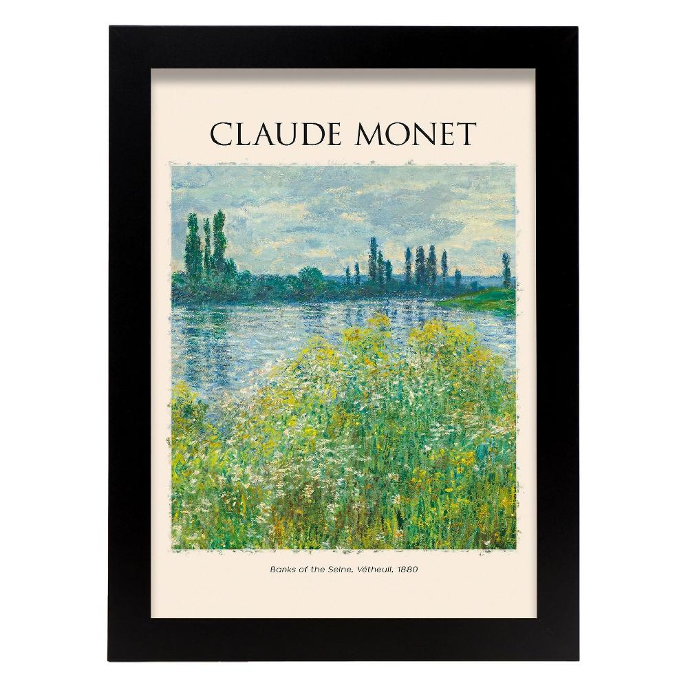 Nacnic Lámina De Bancos Del Sena Inspirada En Claude Monet
