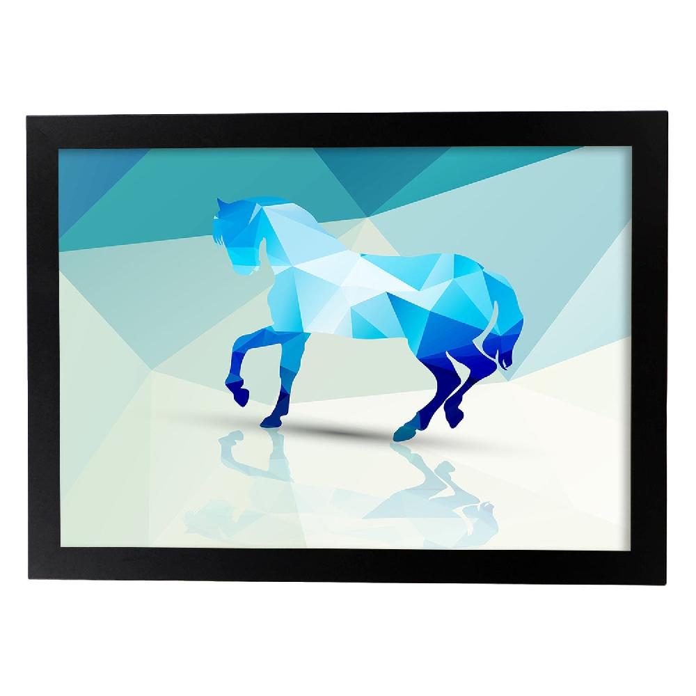 Nacnic Lámina De Caballo Geométrico Con Fondo Colorido