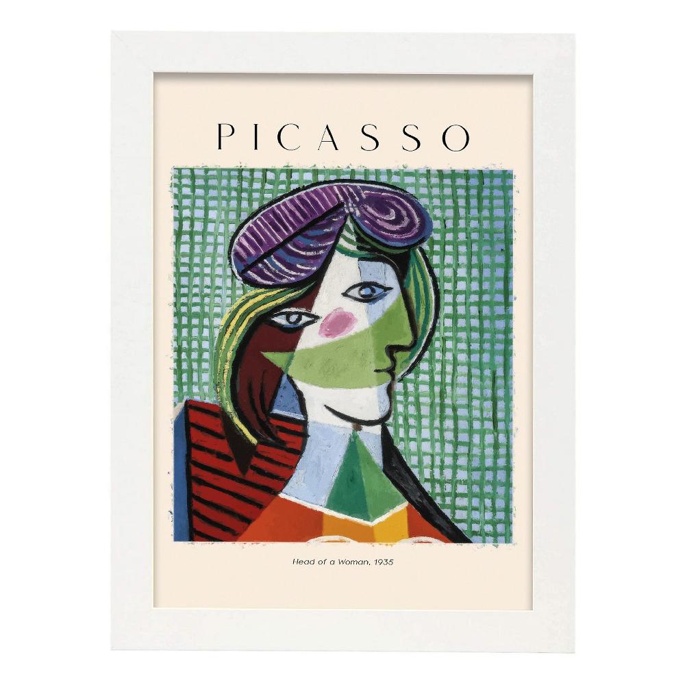 Nacnic Lámina De Cabeza De Mujer Inspirada En Picasso