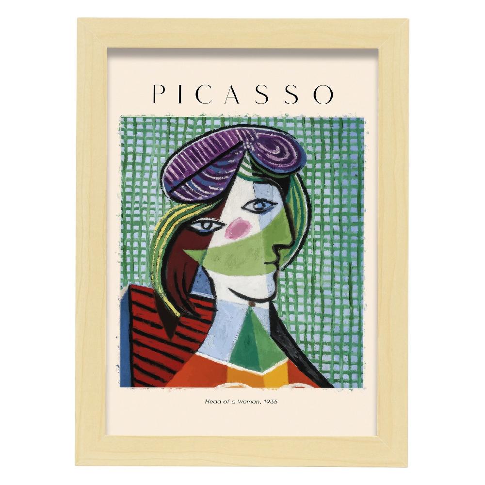 Nacnic Lámina De Cabeza De Mujer Inspirada En Picasso
