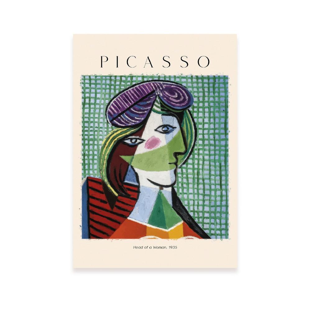 nacnic Lámina de Cabeza de Mujer inspirada en Picasso