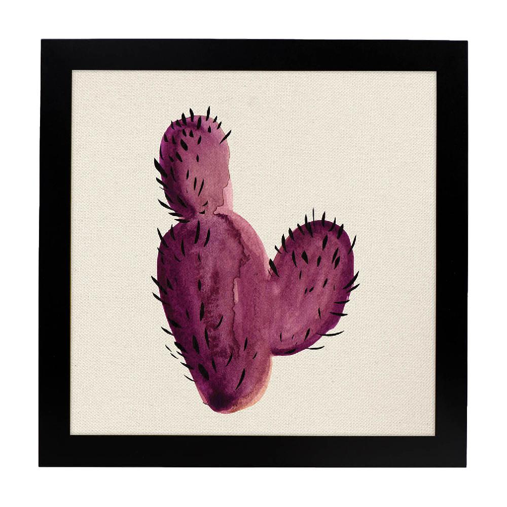 Nacnic Lámina De Cactus Dibujado Y Espinas De Color