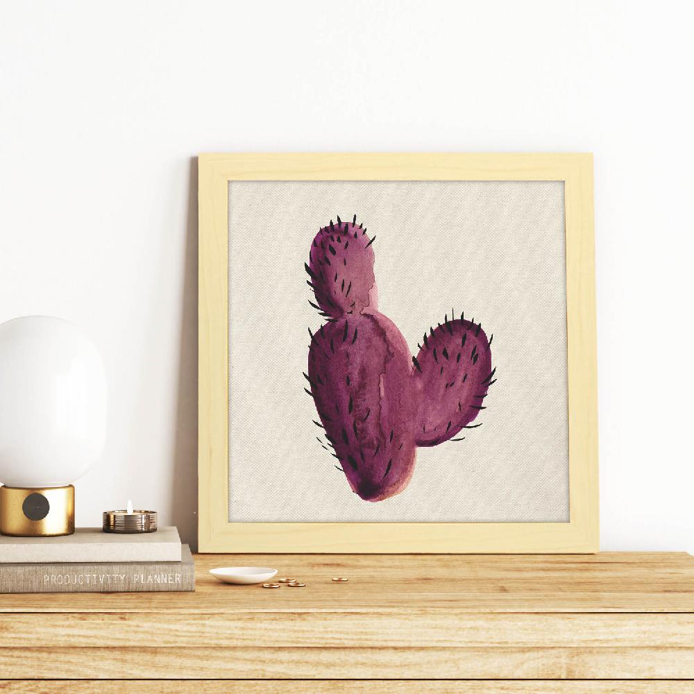 nacnic Lámina de Cactus Dibujado y Espinas de Color