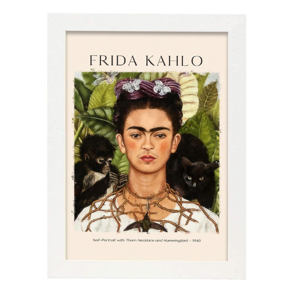 Nacnic Lámina De Collar De Espina Y Colibrí Inspirada En Frida Kahlo