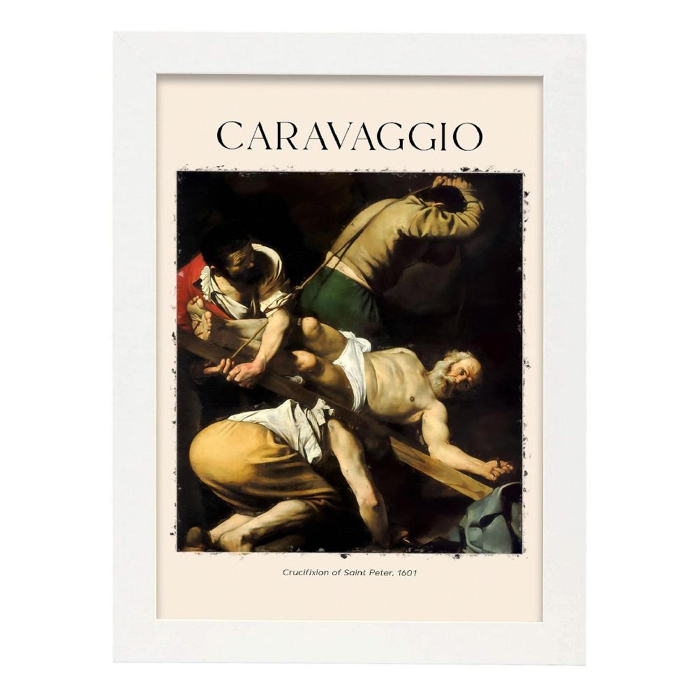 Nacnic Lámina De Crucifixión De San Pedro Inspirada En Caravaggio