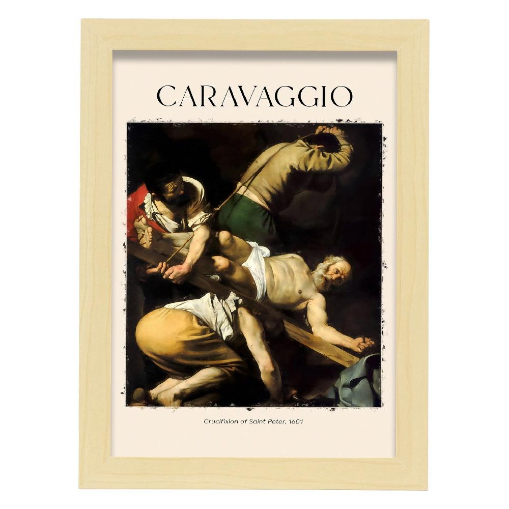 Nacnic Lámina De Crucifixión De San Pedro Inspirada En Caravaggio