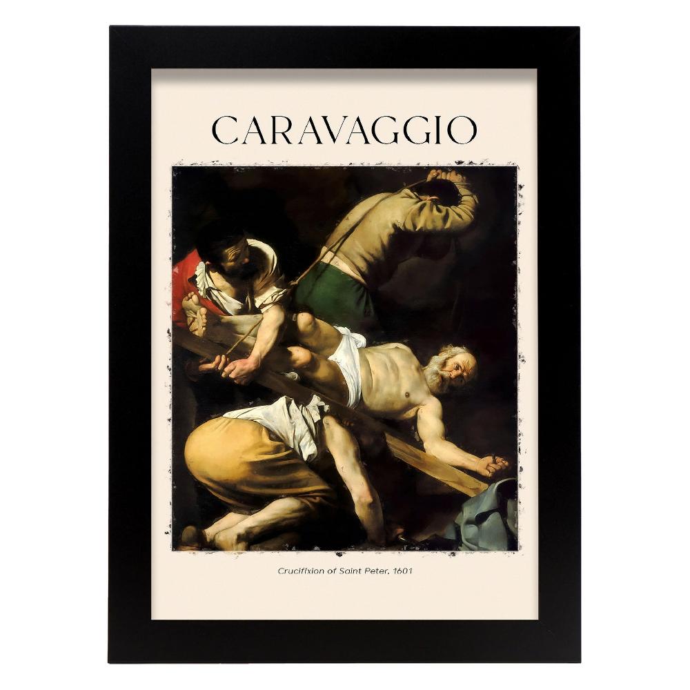 Nacnic Lámina De Crucifixión De San Pedro Inspirada En Caravaggio