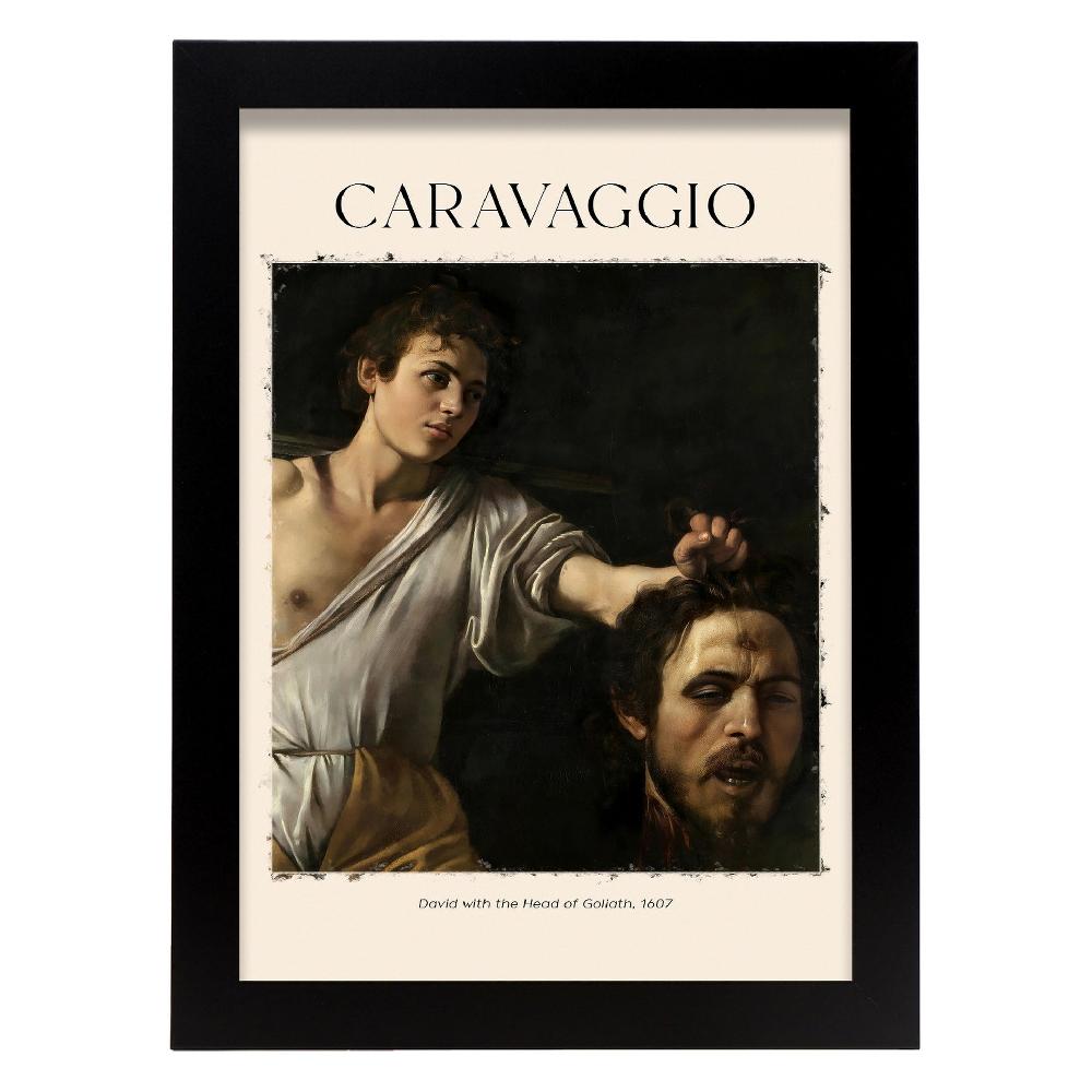 Nacnic Lámina De David Con Cabeza De Goliat Estilo Caravaggio
