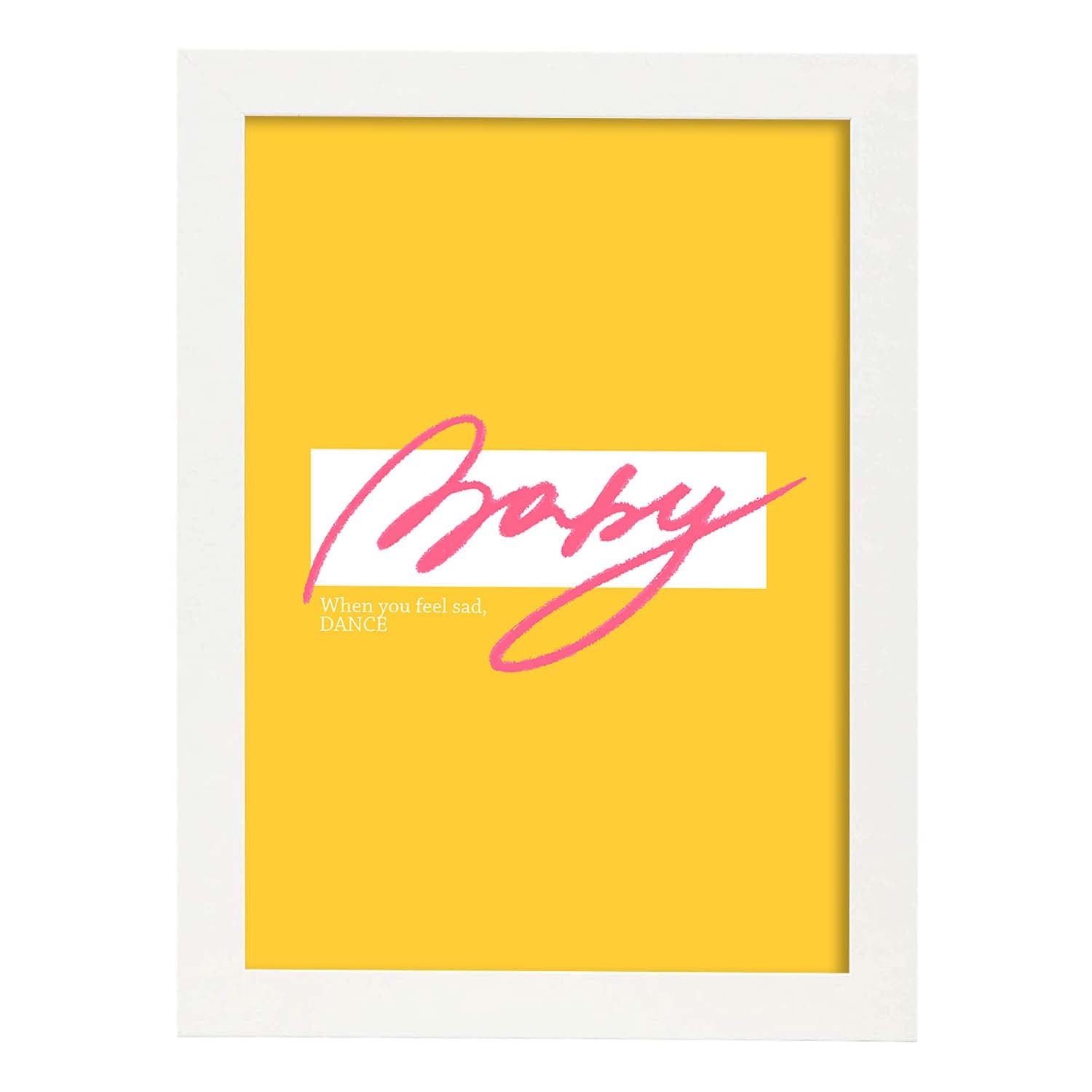 Nacnic Lámina De Decoración 'Baby' Con Mensajes Felices Ilustrados