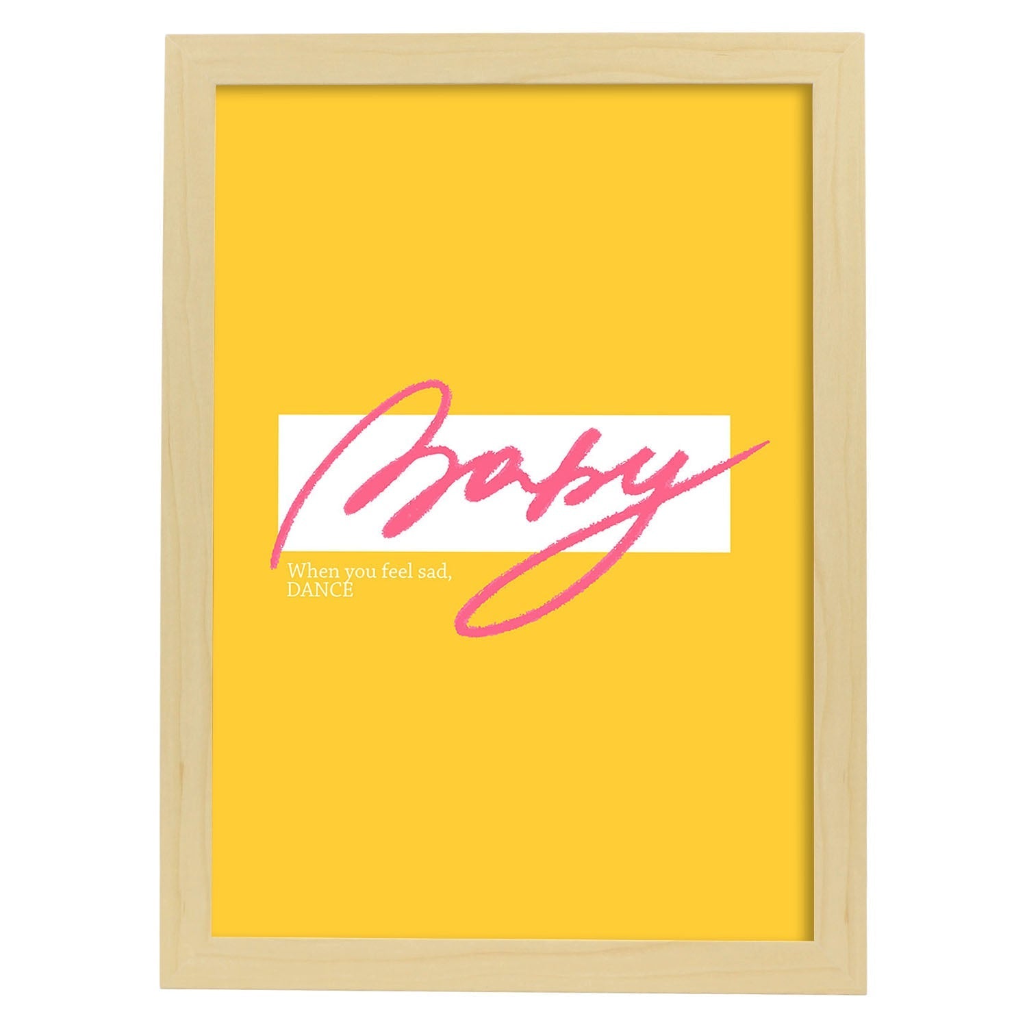 Nacnic Lámina De Decoración 'Baby' Con Mensajes Felices Ilustrados