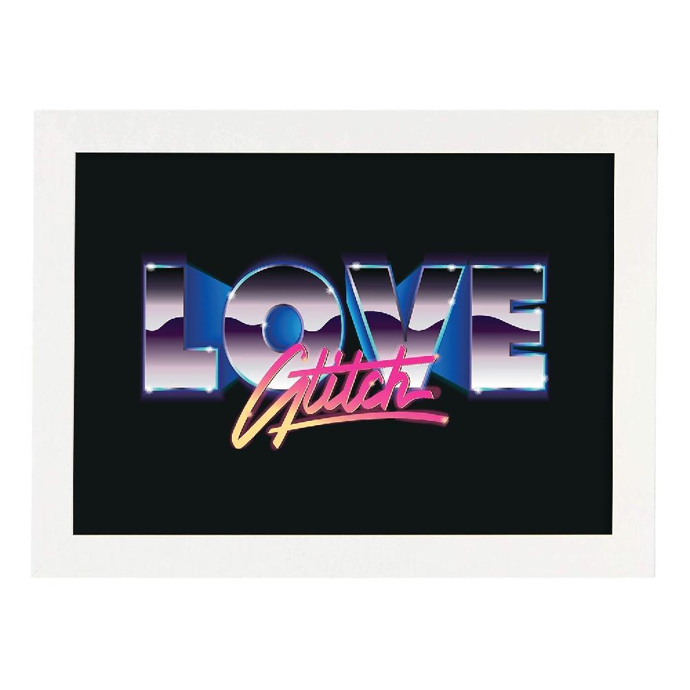 Nacnic Lámina De Decoración 'Love Glitch' Con Mensajes Felices Ilustrados