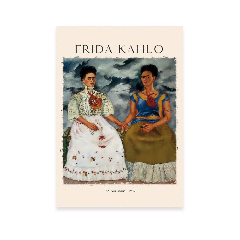 nacnic Lámina de Dos Fridas inspirada en Frida Kahlo para decoración hogar