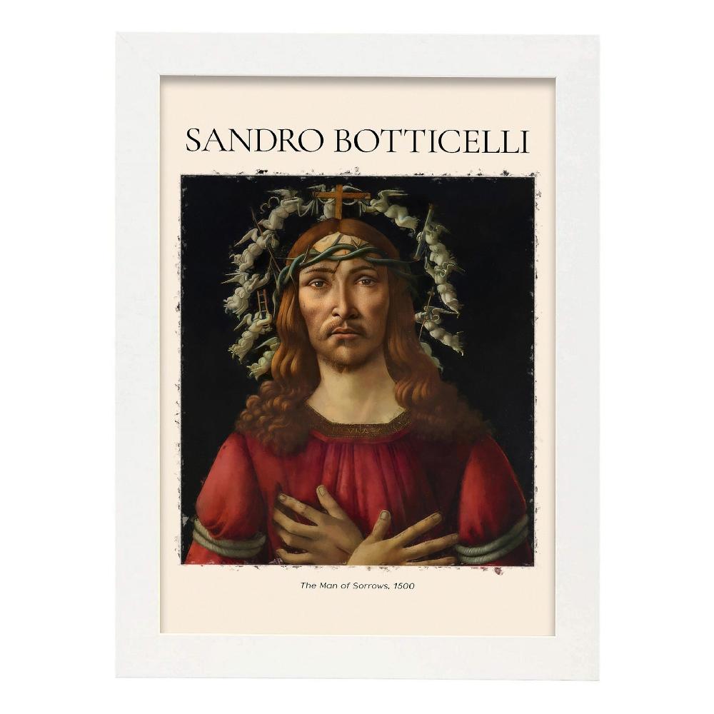 Nacnic Lámina De El Hombre De Las Penas Inspirada En Sandro Botticelli