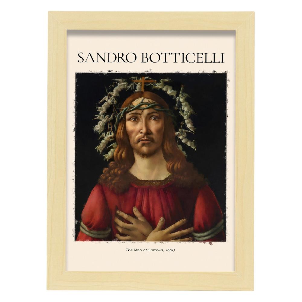 Nacnic Lámina De El Hombre De Las Penas Inspirada En Sandro Botticelli