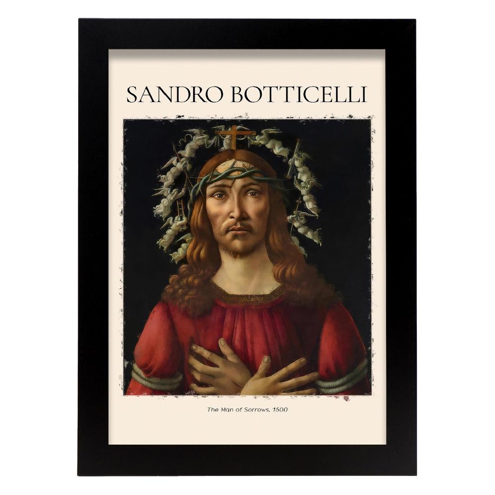 Nacnic Lámina De El Hombre De Las Penas Inspirada En Sandro Botticelli