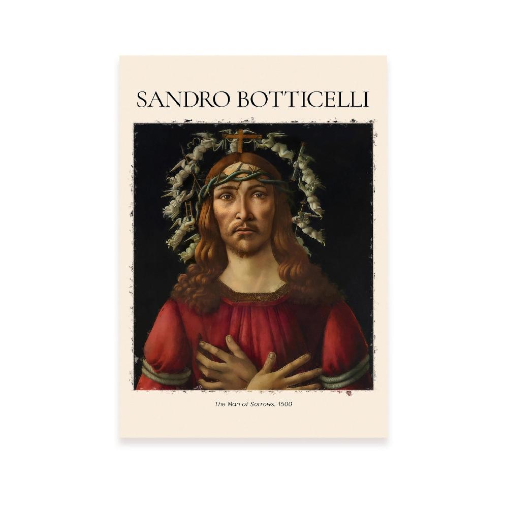 nacnic Lámina de El hombre de las penas inspirada en Sandro Botticelli