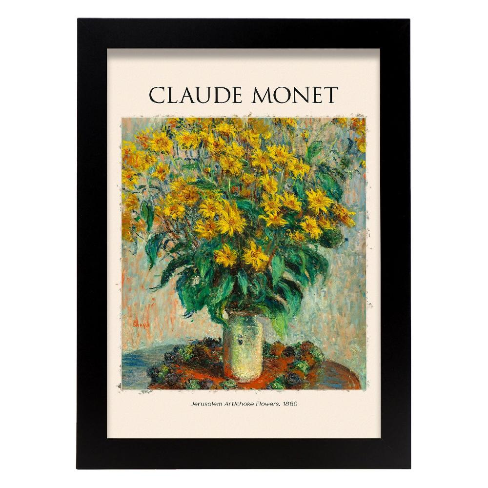 Nacnic Lámina De Flores De Alcachofas Inspirada En Claude Monet