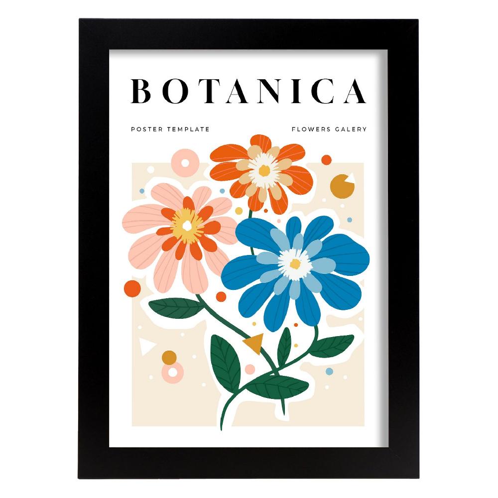 Nacnic Lámina De Galería De Flores Botánicas Para Diseño De Hogar Estético