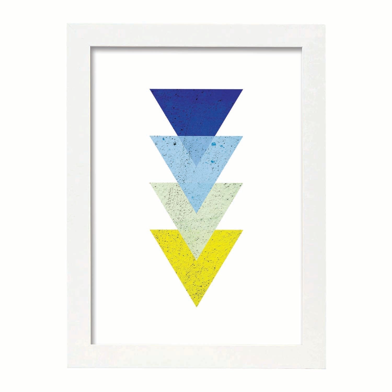 Nacnic Lámina De Geometría Colorida En Azul Eléctrico