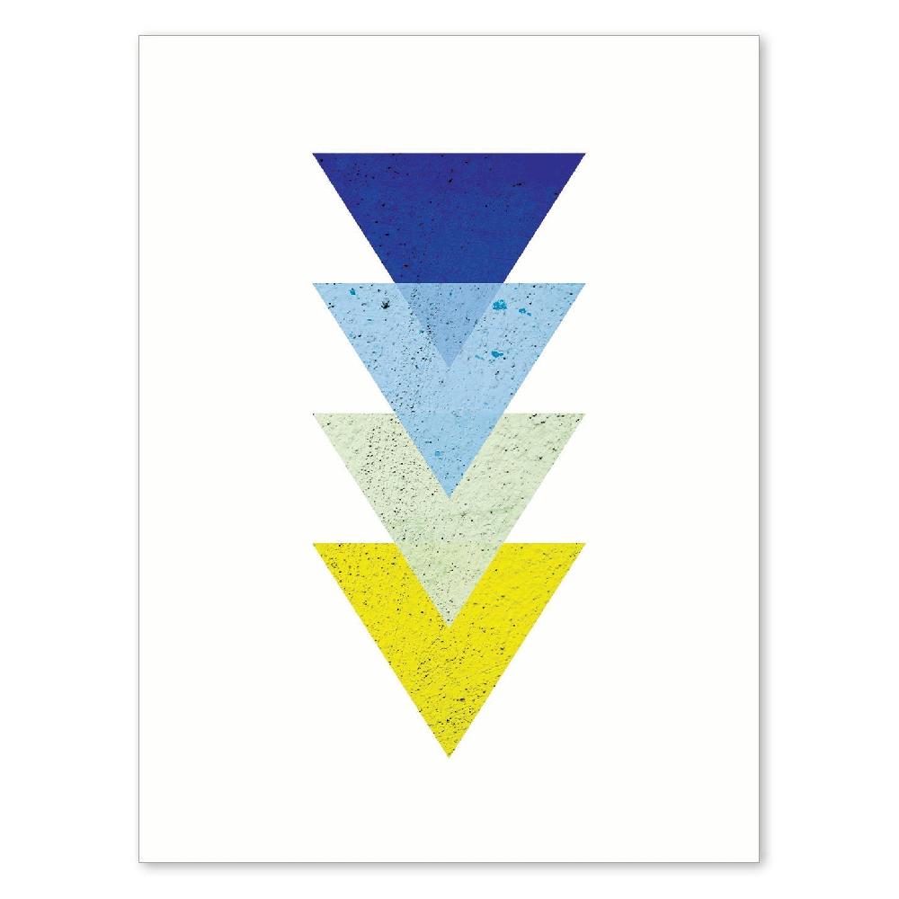 nacnic Lámina de Geometría Colorida en Azul Eléctrico