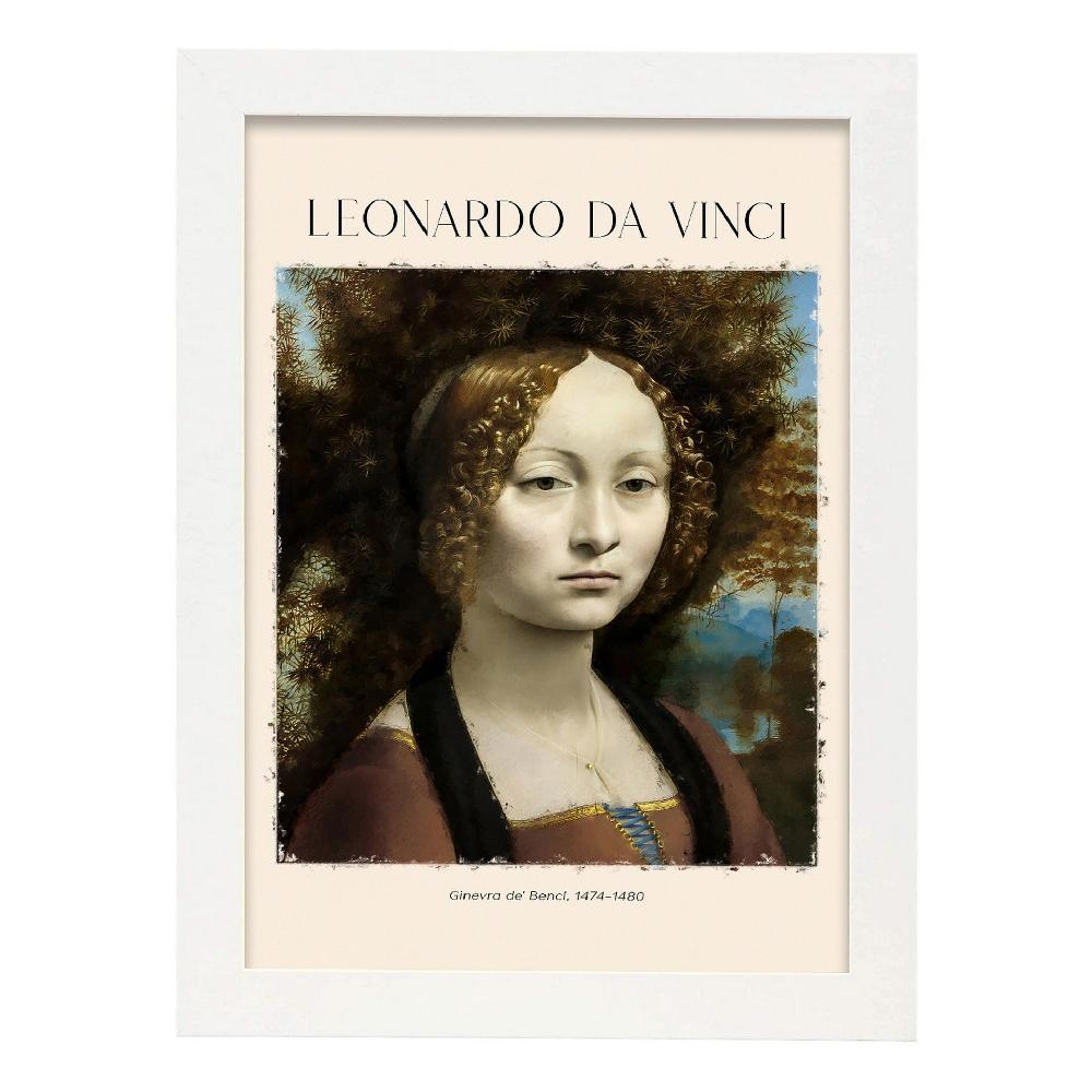 Nacnic Lámina De Ginevra De Benci Inspirada En Leonardo Da Vinci