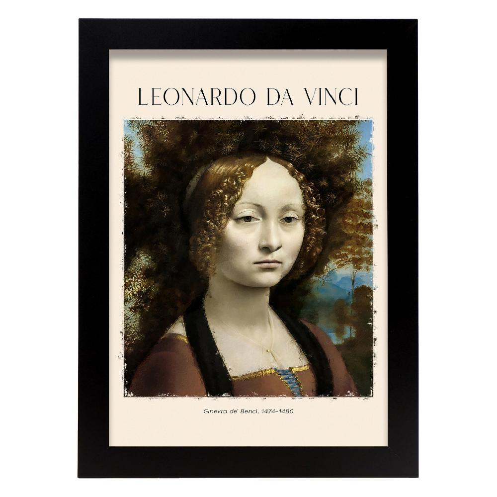 Nacnic Lámina De Ginevra De Benci Inspirada En Leonardo Da Vinci