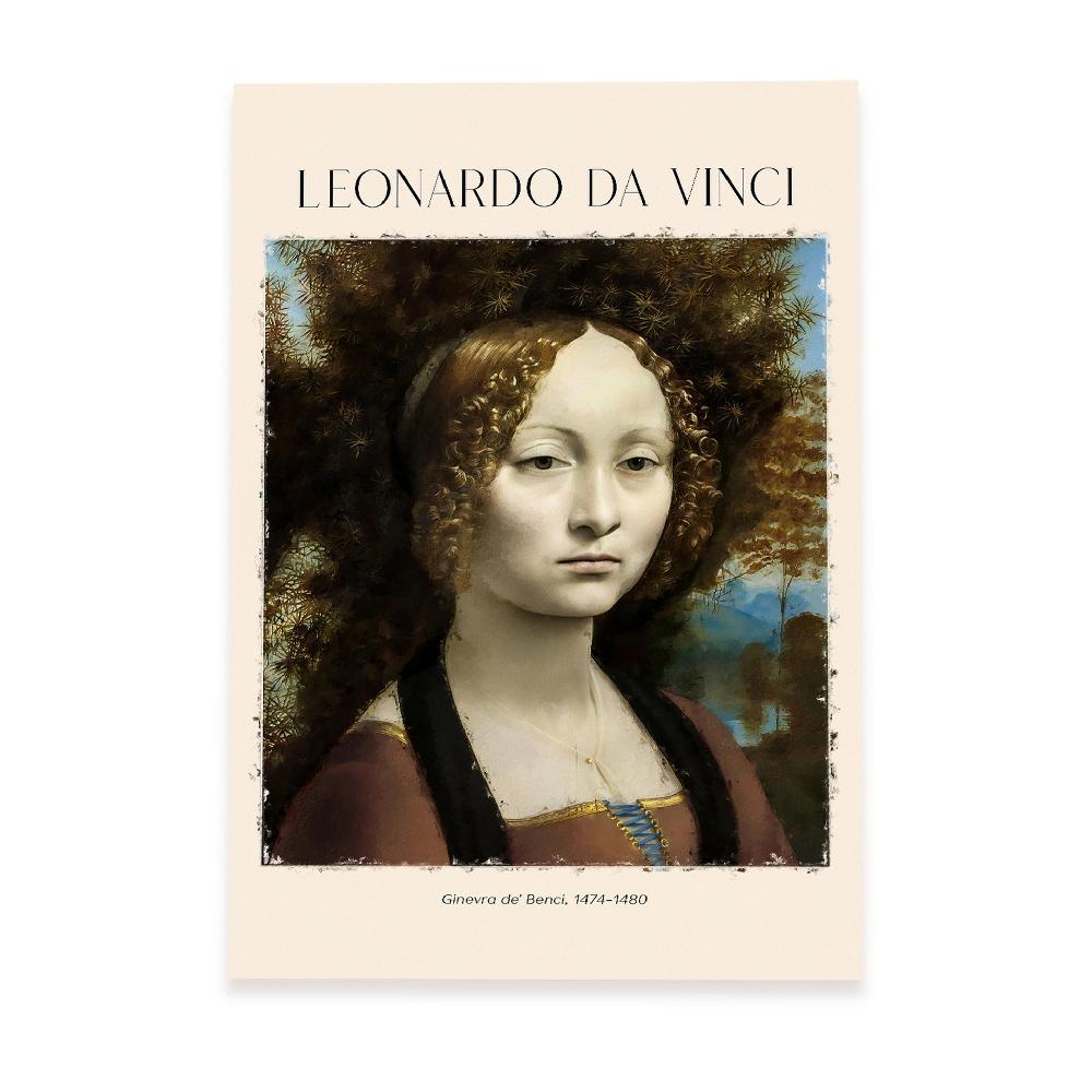 Nacnic Lámina De Ginevra De Benci Inspirada En Leonardo Da Vinci