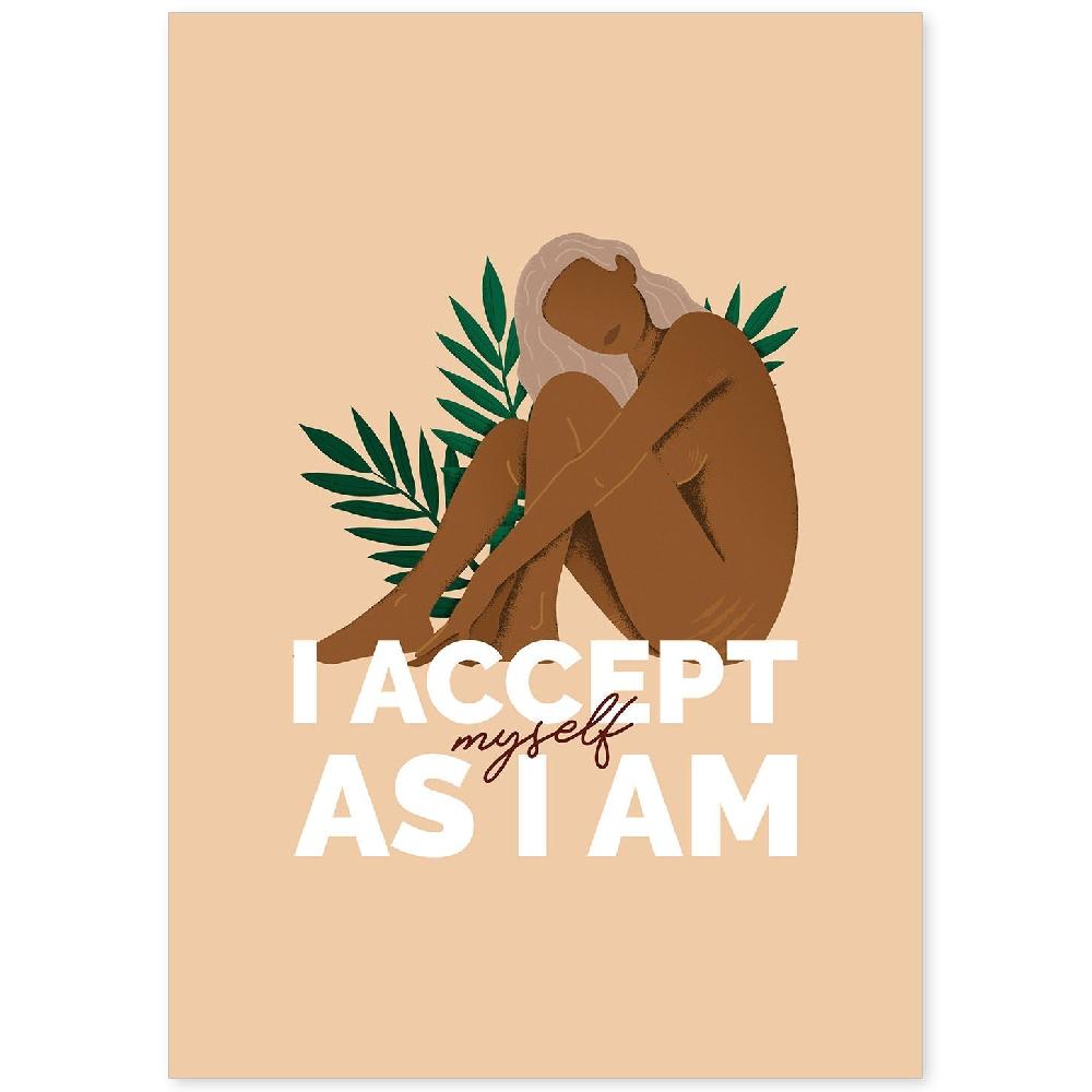 nacnic Lámina de Ilustración sobre Amor Propio y Aceptación